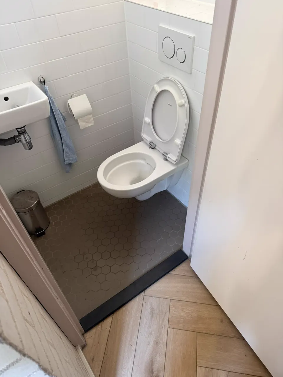 Schoon toilet na een geslaagde ontstopping